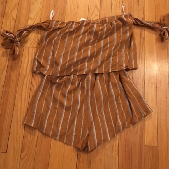 Brand New Striped Romper - Picture 2 of 2